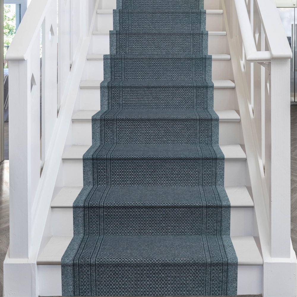 gray stair carpet